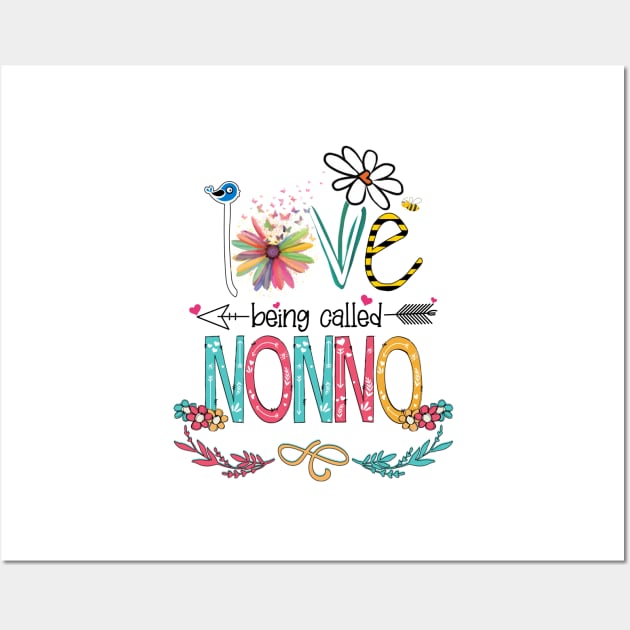 Love Being Called Nonno Happy Mother's Day Wall Art by KIMIKA